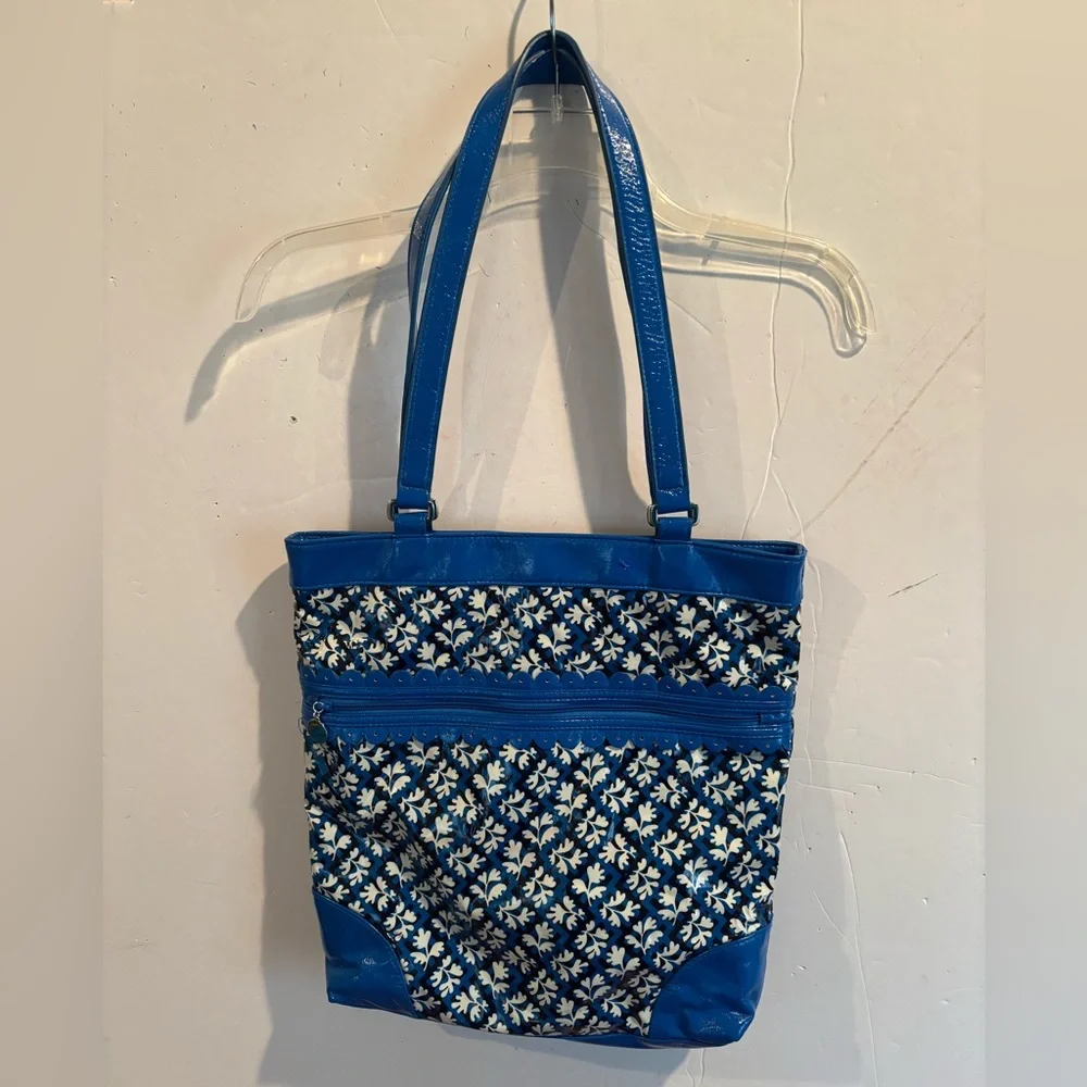 FRILL by Vera Bradley Blue Floral Tote Bag